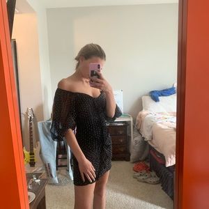 Zara cocktail mesh dress